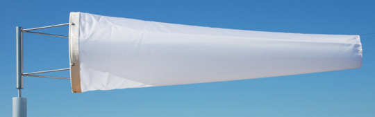 Windsocks White 4 foot long. H/D Polyurethane Mouth